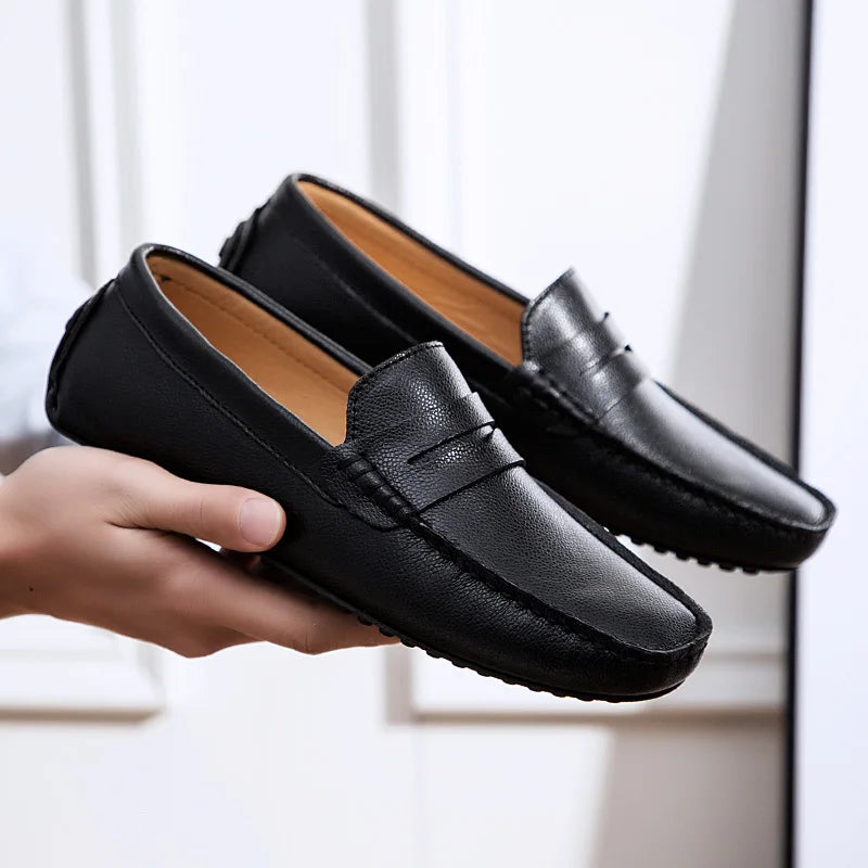 Lässige Leder Sommer Loafers