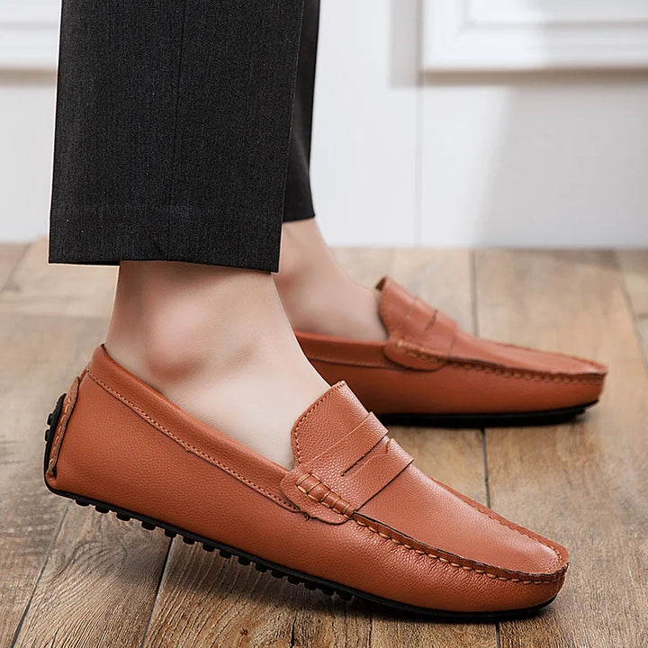 Lässige Leder Sommer Loafers