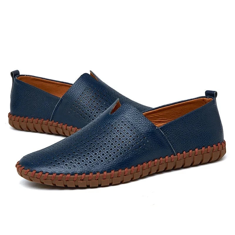 Atmungsaktive Leder Slipper
