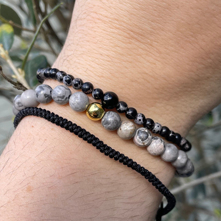 Imperial Power Bracelet Stack - Hematite