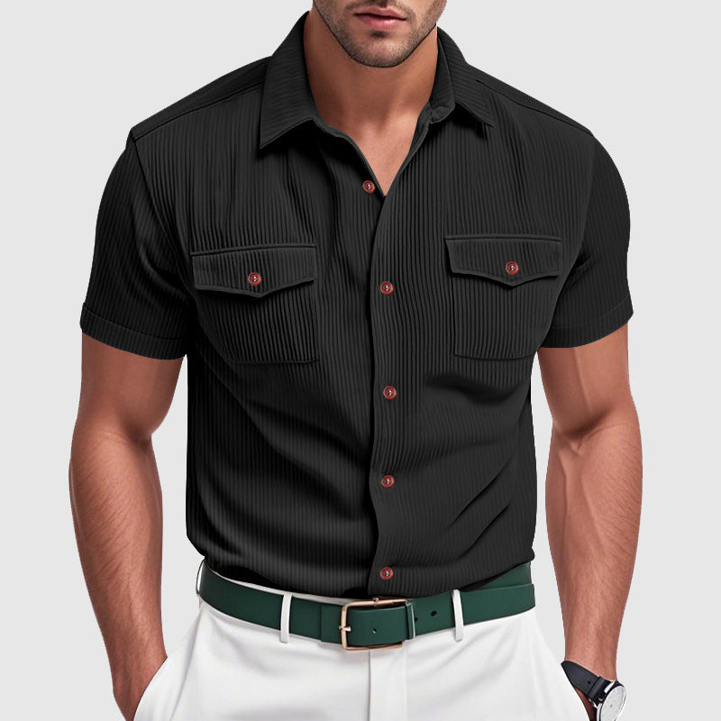 Elegantes Corduroy-Herrenhemd
