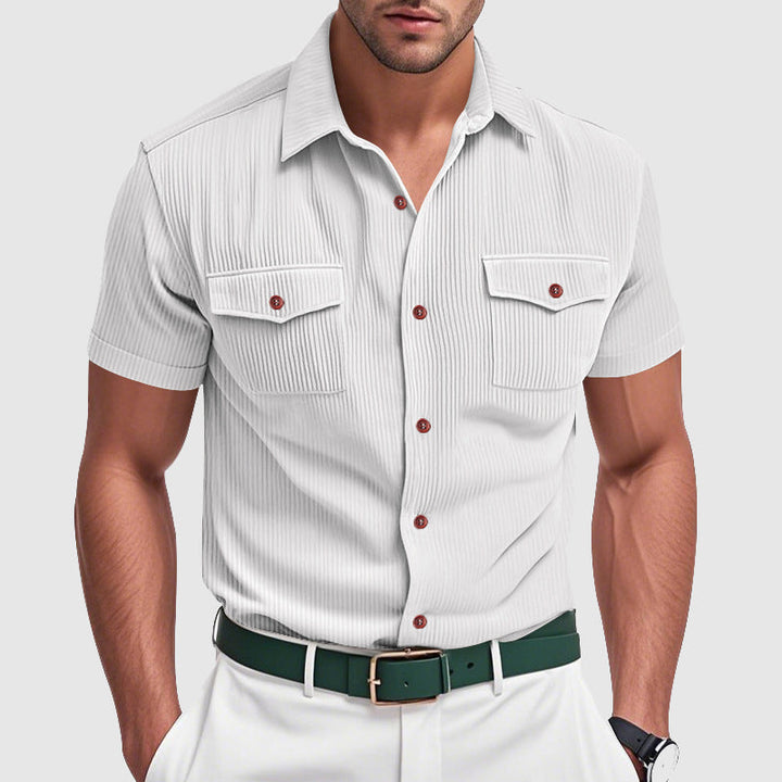 Elegantes Corduroy-Herrenhemd