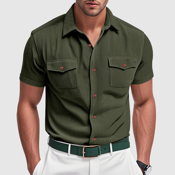 Elegantes Corduroy-Herrenhemd