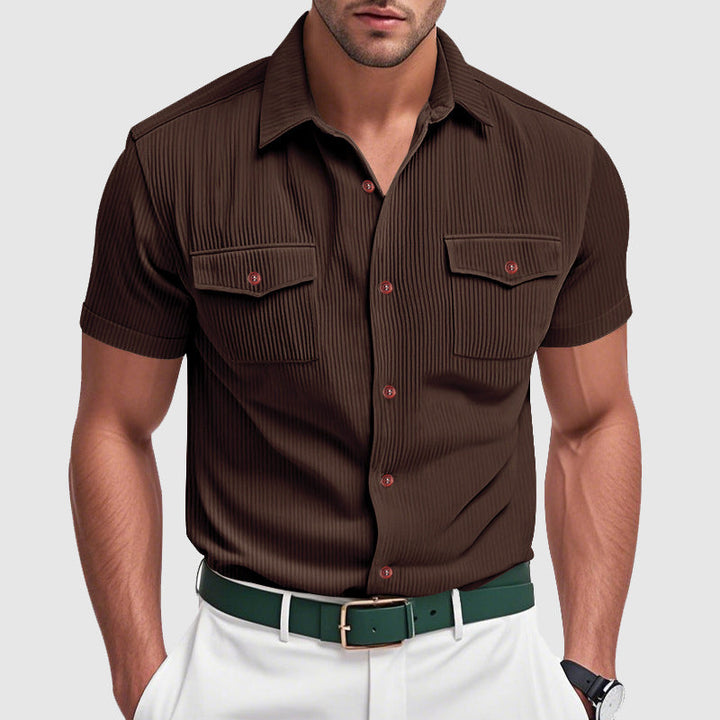Elegantes Corduroy-Herrenhemd