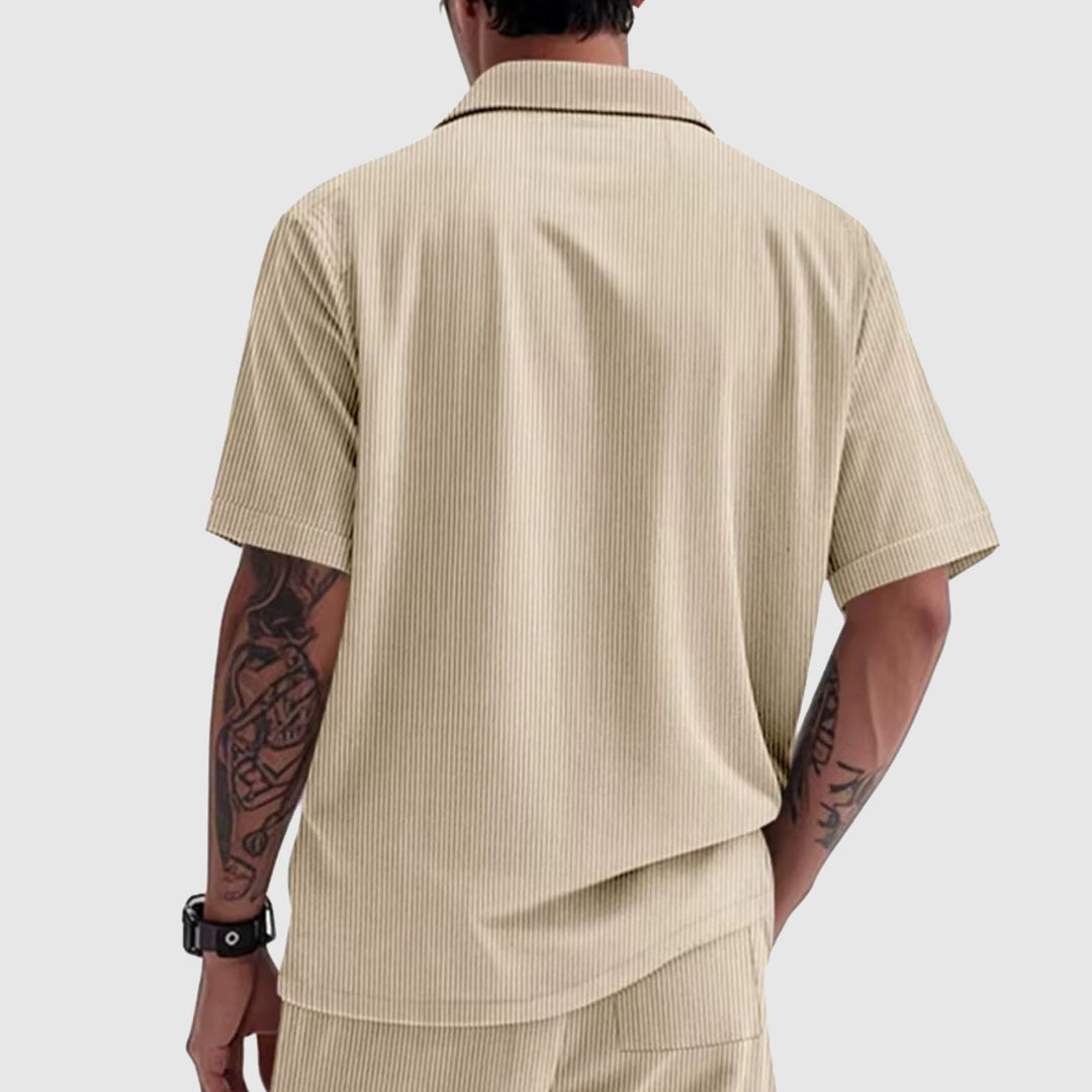 Elegantes Corduroy-Herrenhemd