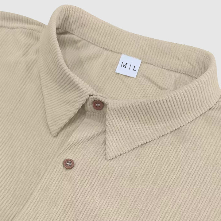Elegantes Corduroy-Herrenhemd