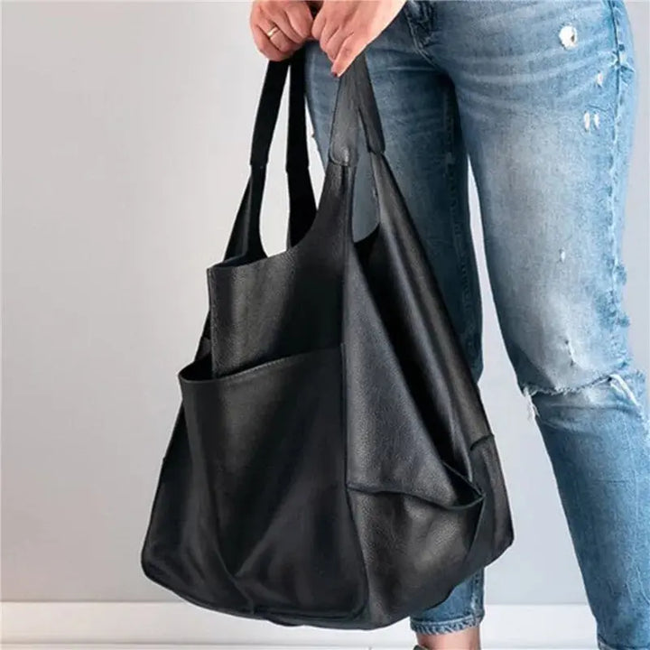 Lauras zeitlose Anziehung | Vintage-Lederhandtasche