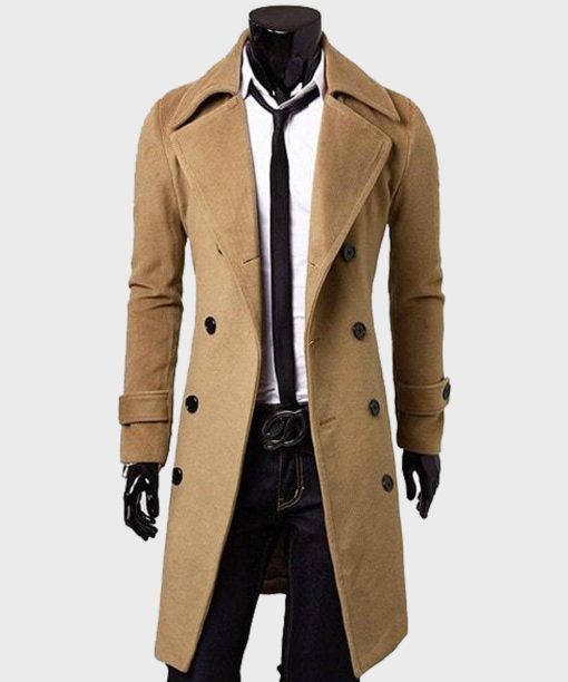 Eleganter langer Trenchcoat