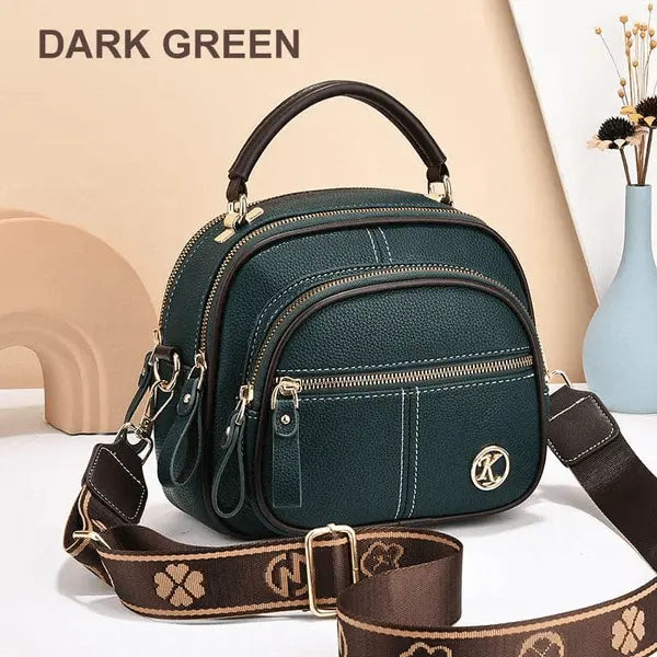 Mollys zeitlose Eleganz | Stilvolle Lederhandtasche mit Schultergurt