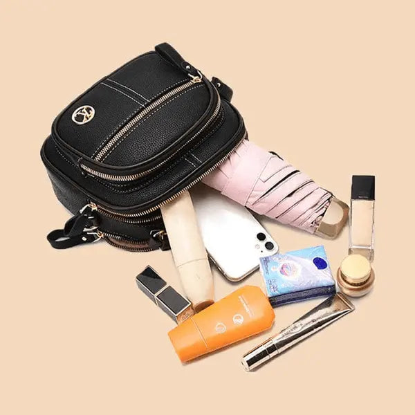 Mollys zeitlose Eleganz | Stilvolle Lederhandtasche mit Schultergurt