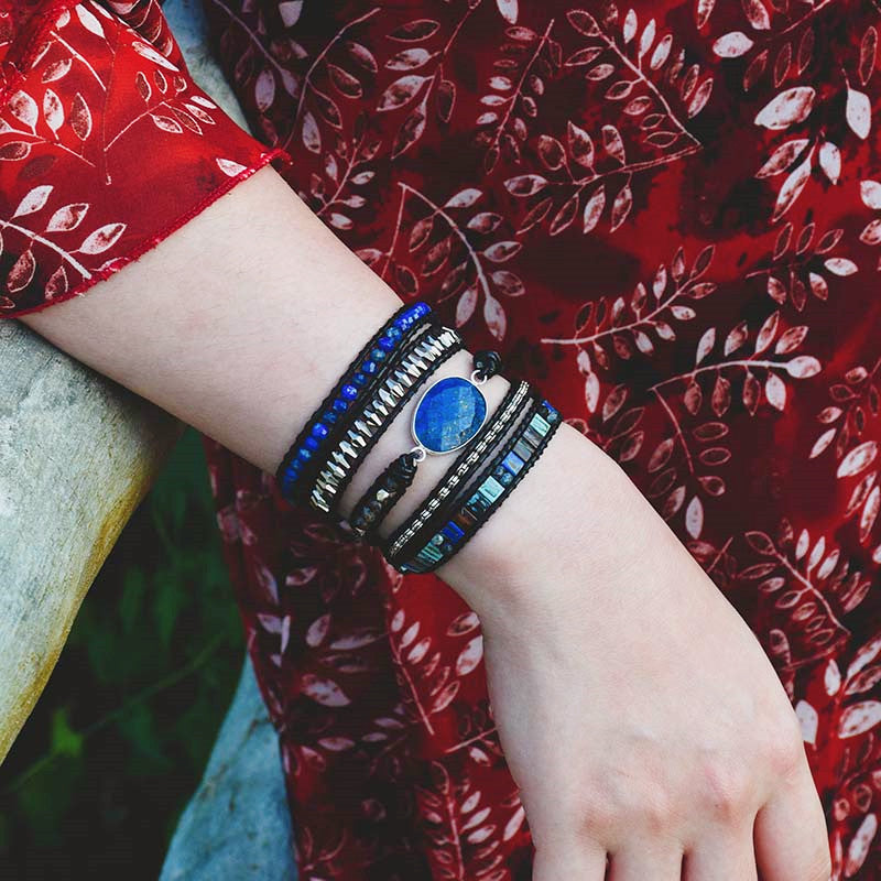 Expressive Blue Bracelet - Lapis Lazuli