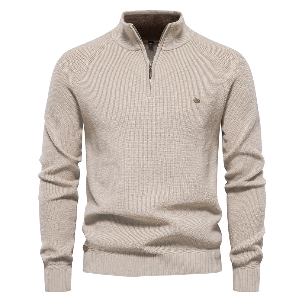 Luxe Reißverschluss-Sweater
