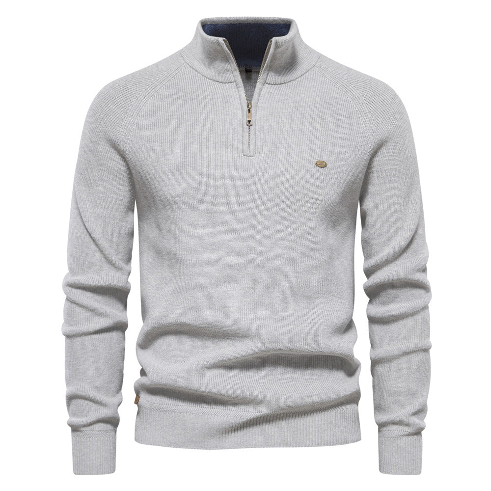 Luxe Reißverschluss-Sweater