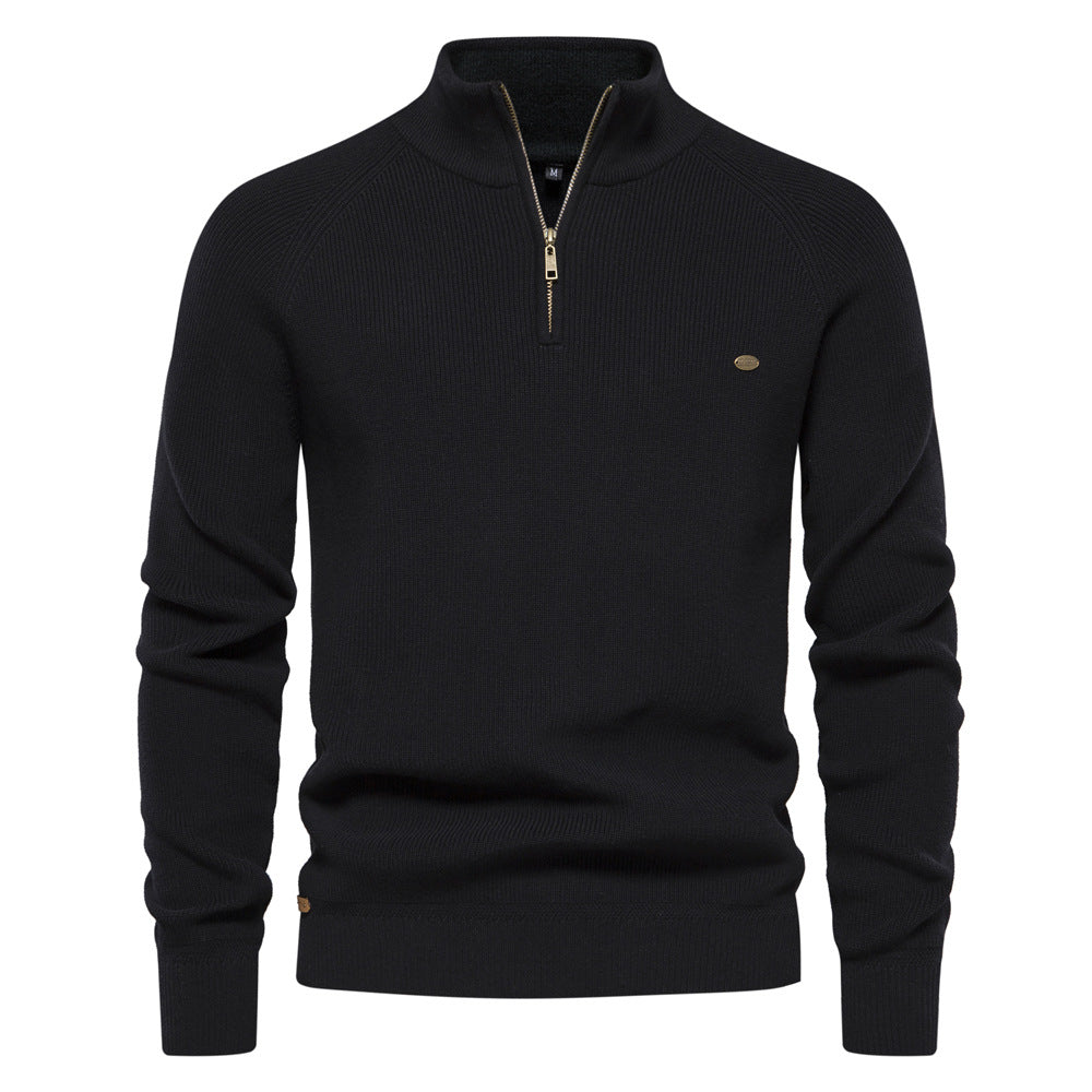 Luxe Reißverschluss-Sweater