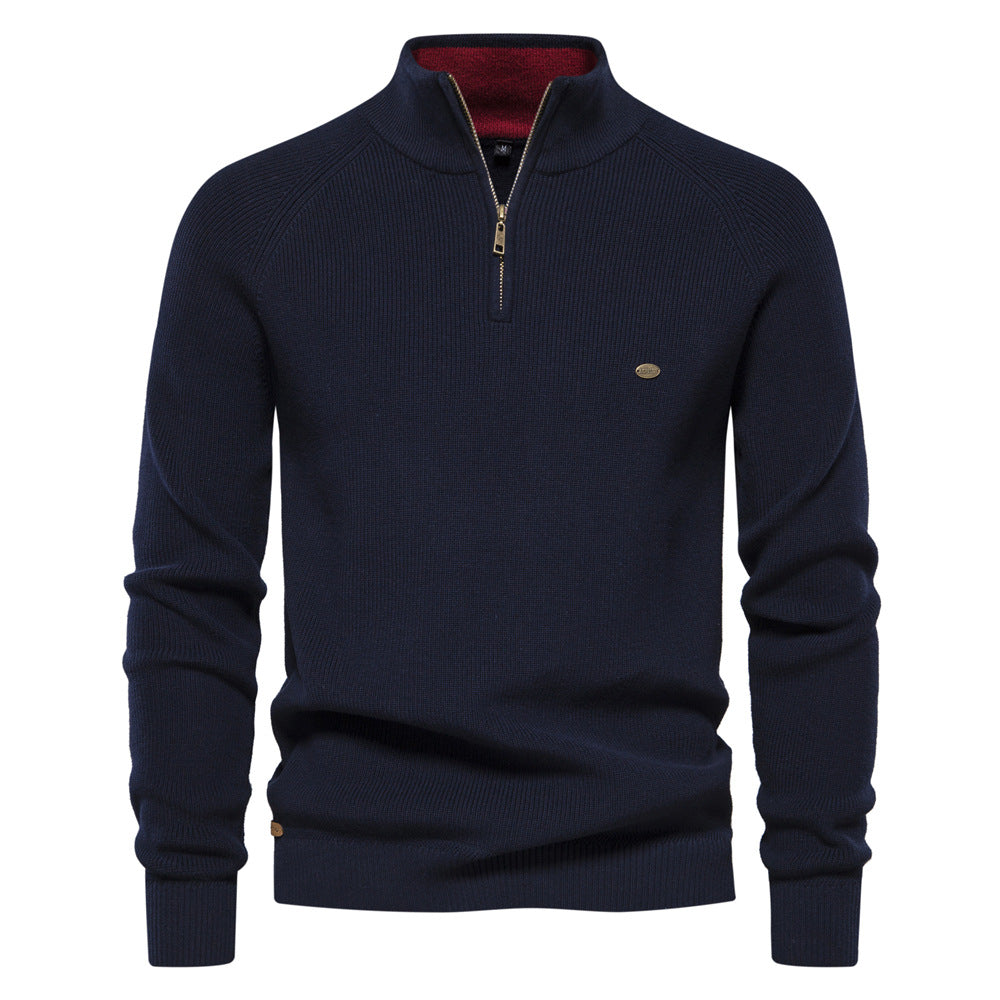 Luxe Reißverschluss-Sweater