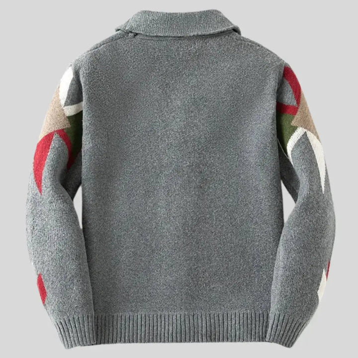 Jacquard-Wolle Weste