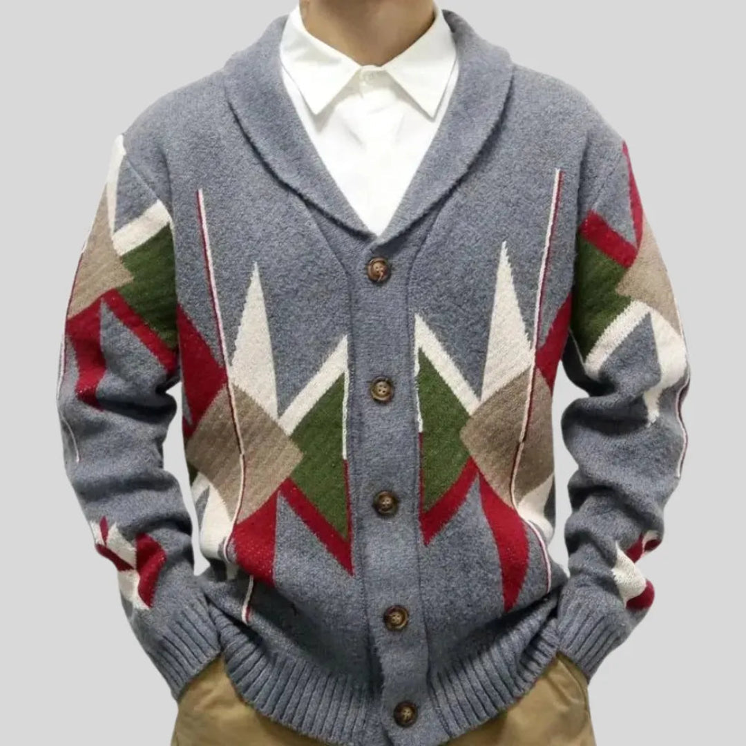 Jacquard-Wolle Weste