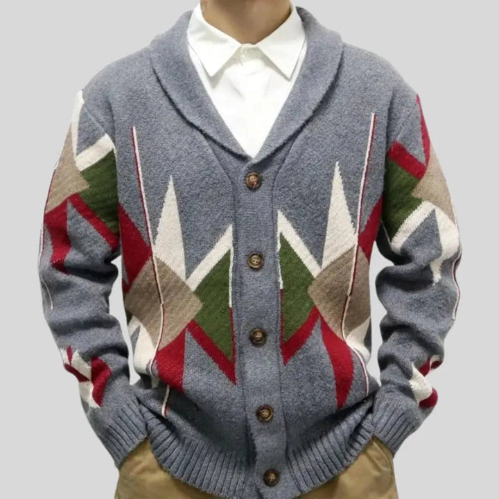 Jacquard-Wolle Weste