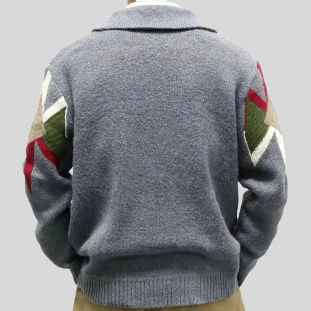 Jacquard-Wolle Weste