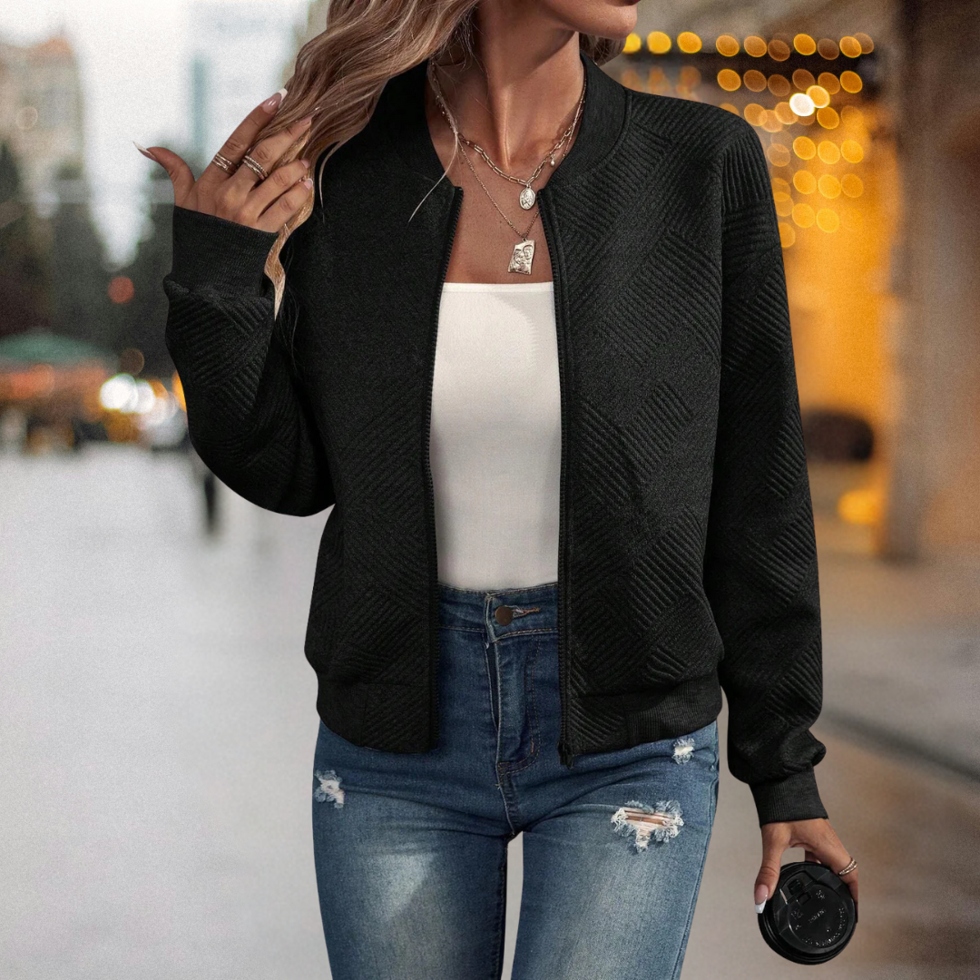 Fanny™ – Warme und Bequeme Struktur-Bomberjacke