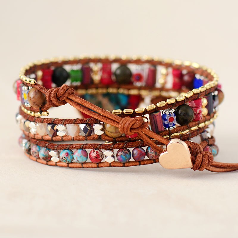Healing Heart of Jasper Bracelet - Jasper