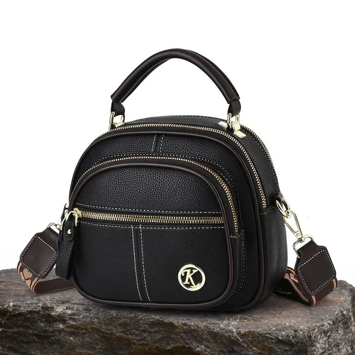 Mollys zeitlose Eleganz | Stilvolle Lederhandtasche mit Schultergurt