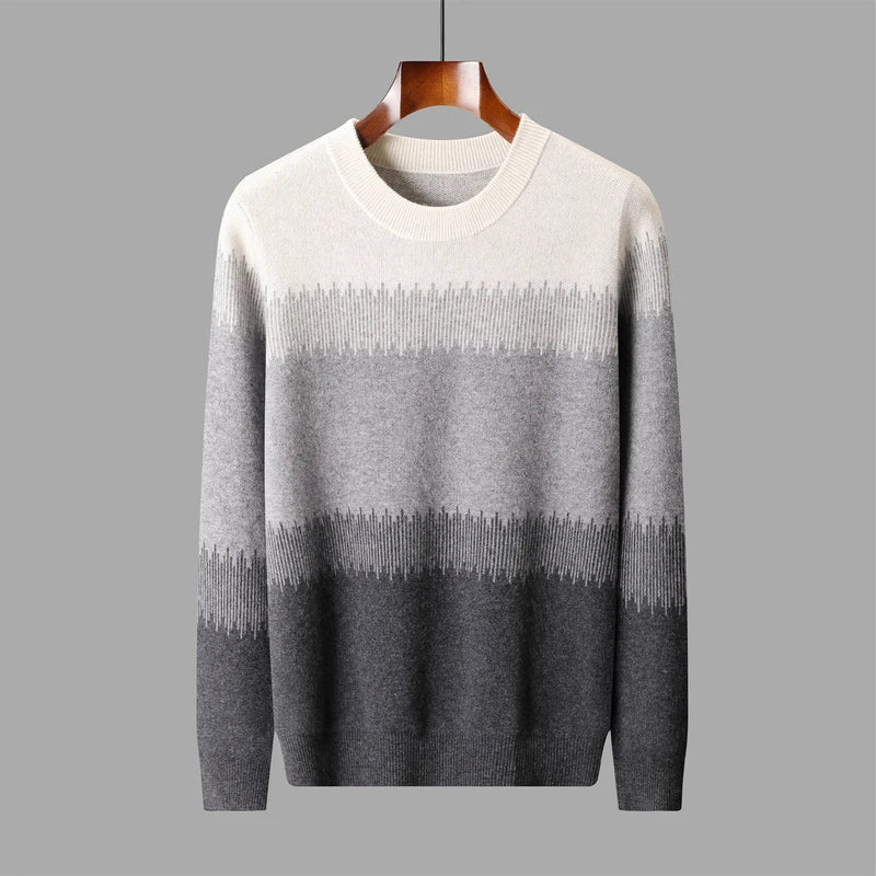 Merinowolle Herrenpullover