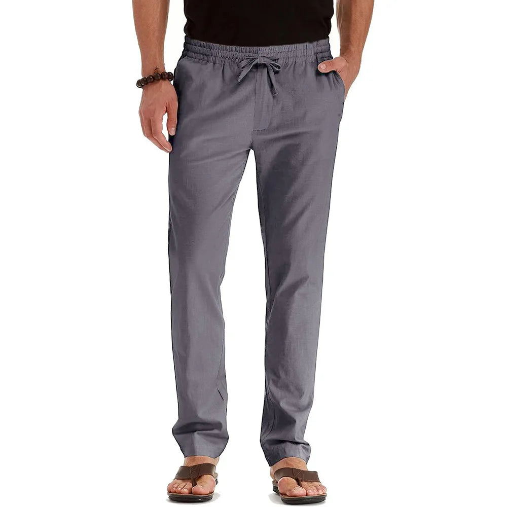 Baumwoll-Leinen Hose