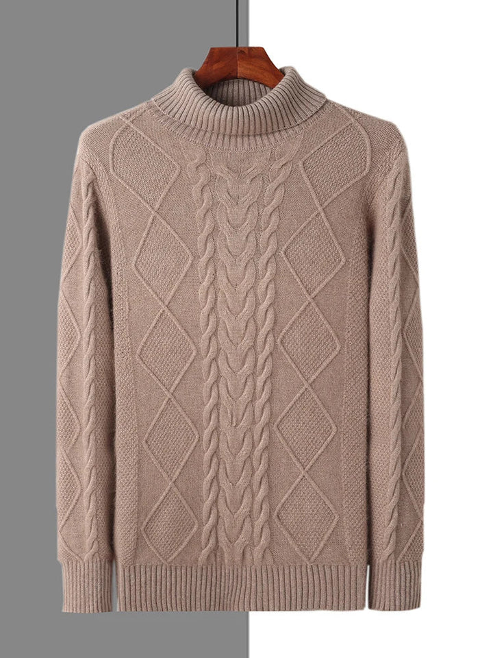 Eleganter Muster Cashmere Pullover