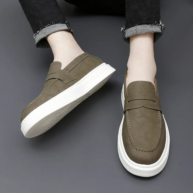Schicke Leder Slipper