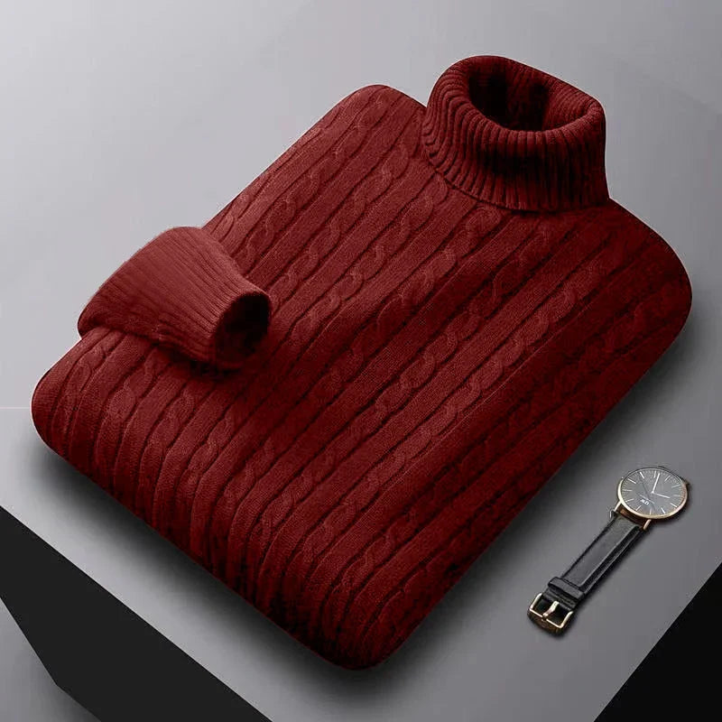 Premium Herren Rollkragenpullover