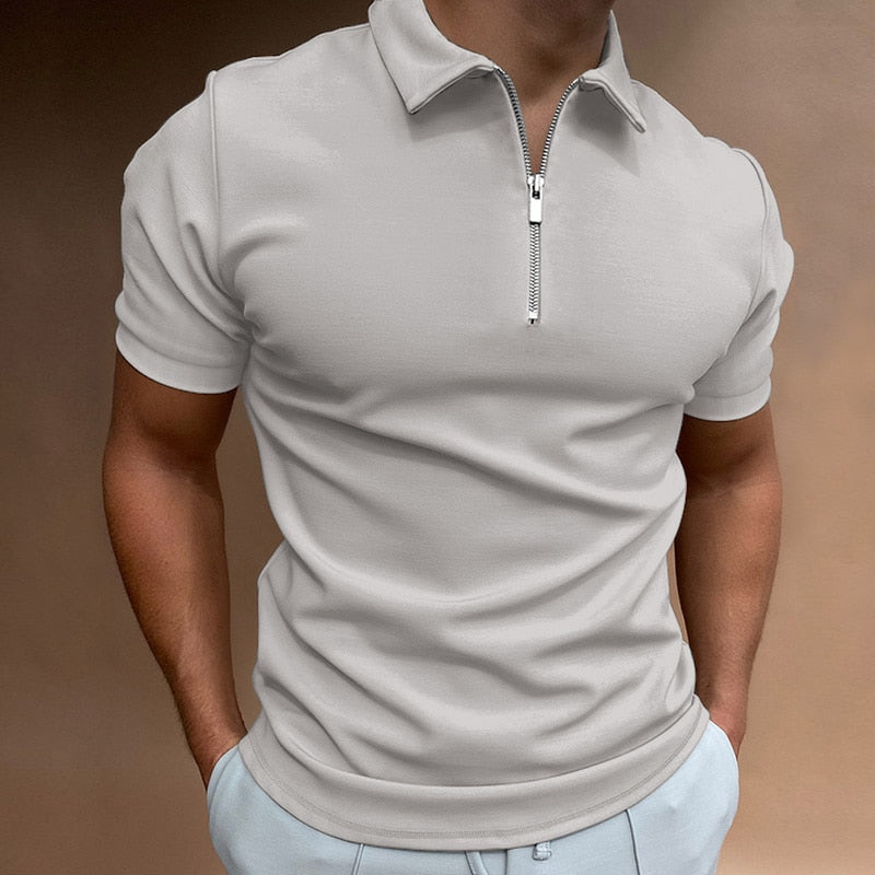Reißverschluss Poloshirt