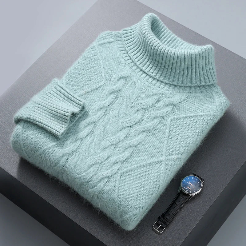 Eleganter Muster Cashmere Pullover
