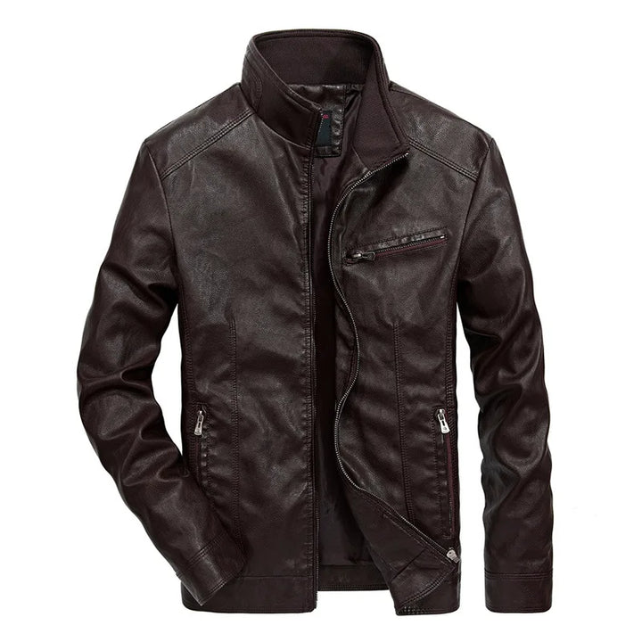 Lässige Lederjacke