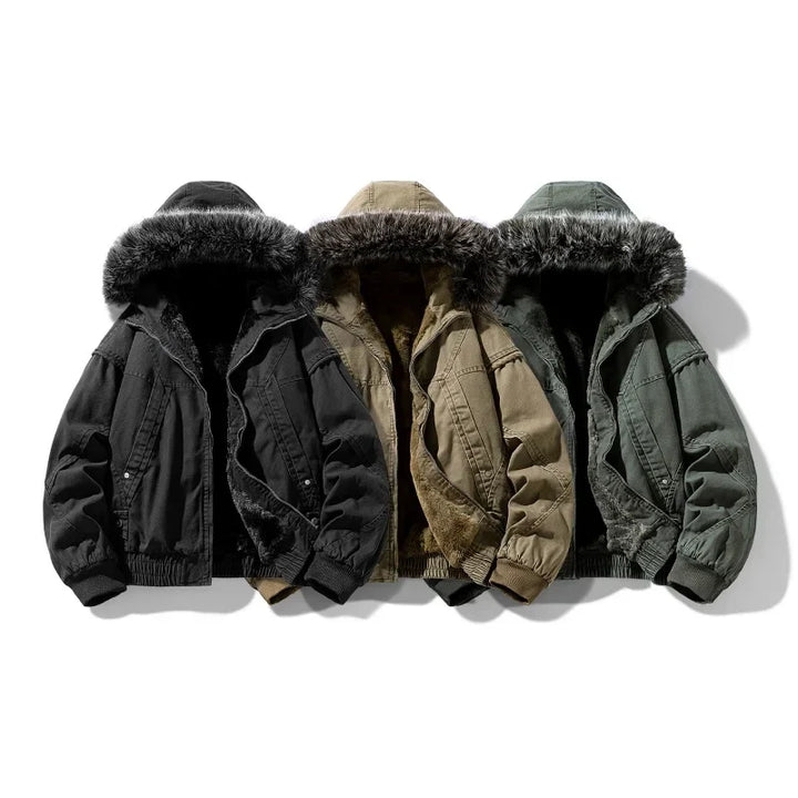 Elegante fleecegefütterte Cargojacke