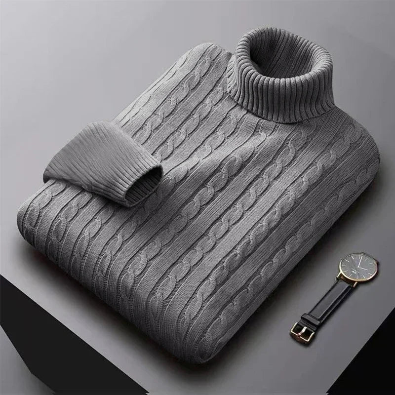 Eleganter Herrenrollkragenpullover
