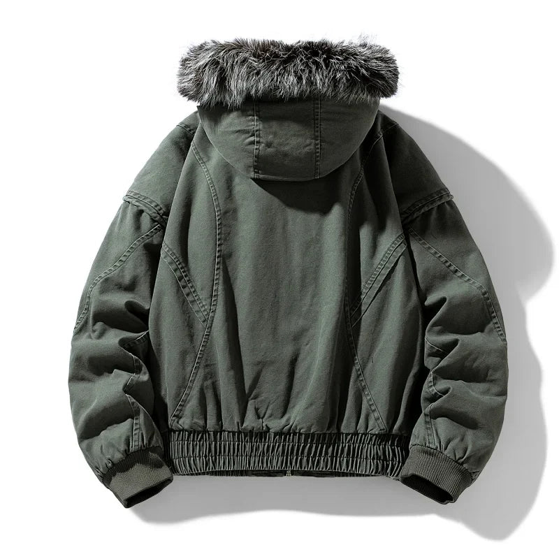 Elegante fleecegefütterte Cargojacke