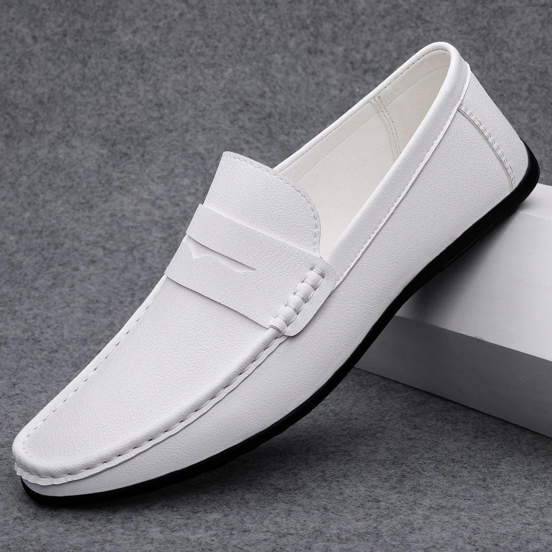 Klassische italienische Leder-Loafers