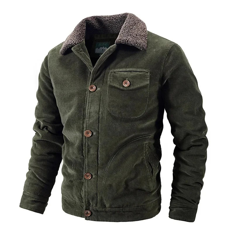 Elegante warme wattierte Baumwolljacke