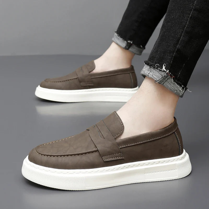 Schicke Leder Slipper