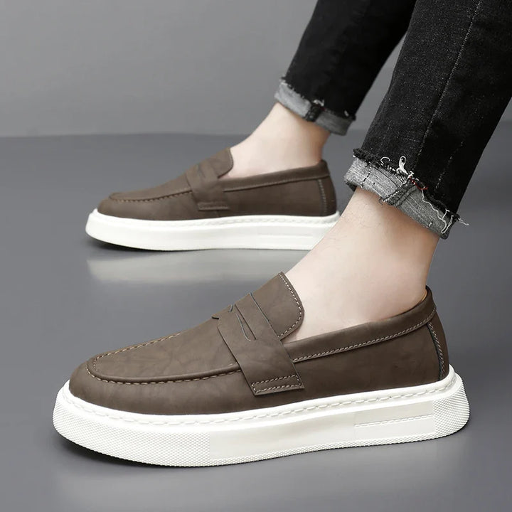 Schicke Leder Slipper