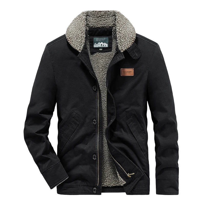 Elegante wattierte Jacke aus Wolle