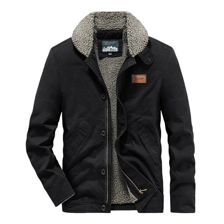 Elegante wattierte Jacke aus Wolle