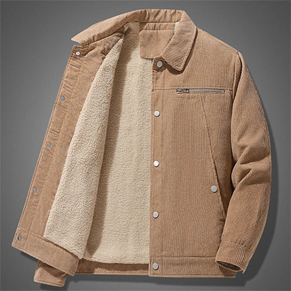 Elegante warme Cordjacke