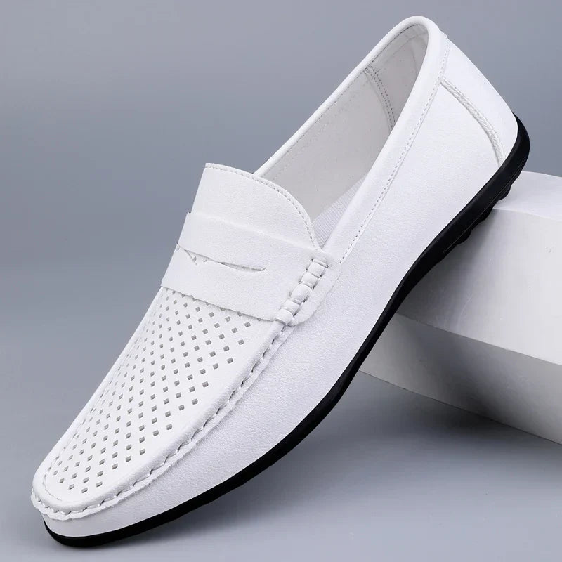 Klassische italienische Leder-Loafers