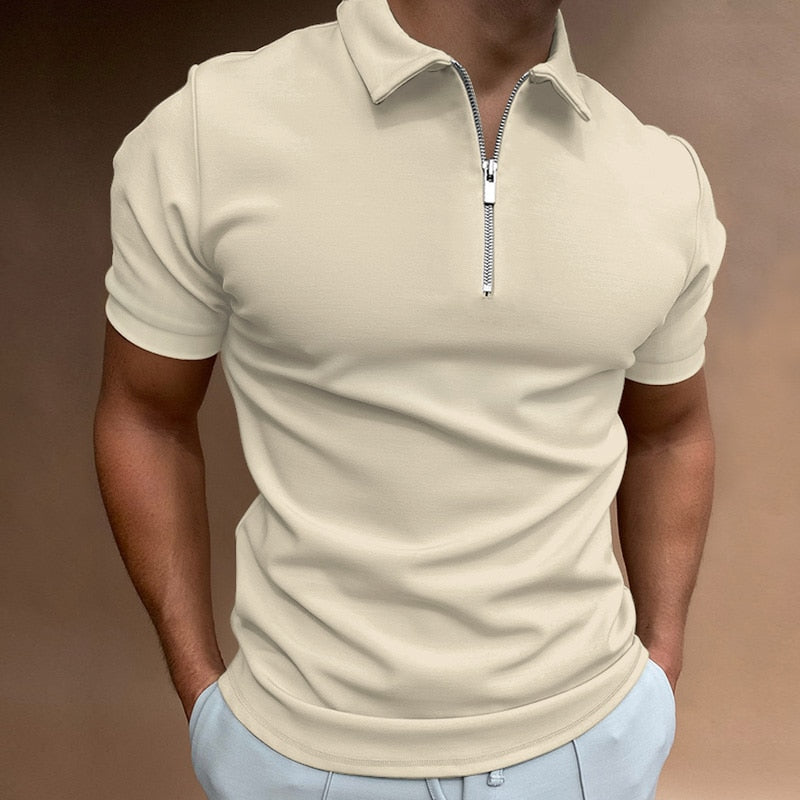 Reißverschluss Poloshirt