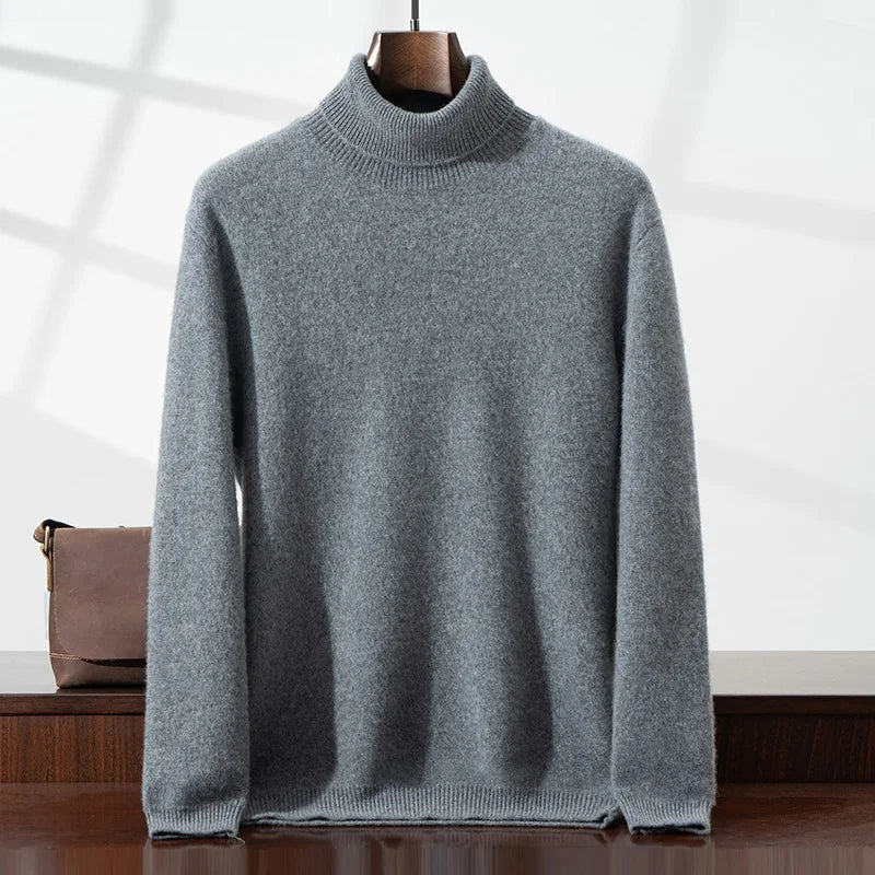 Eleganter Kaschmirrollkragenpullover