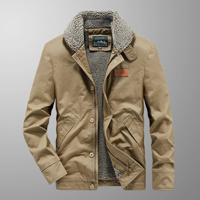 Elegante wattierte Jacke aus Wolle