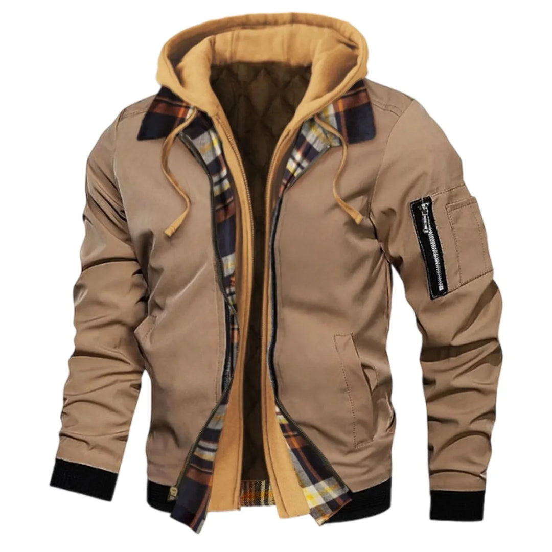 Lässige Jacke mit Kapuze