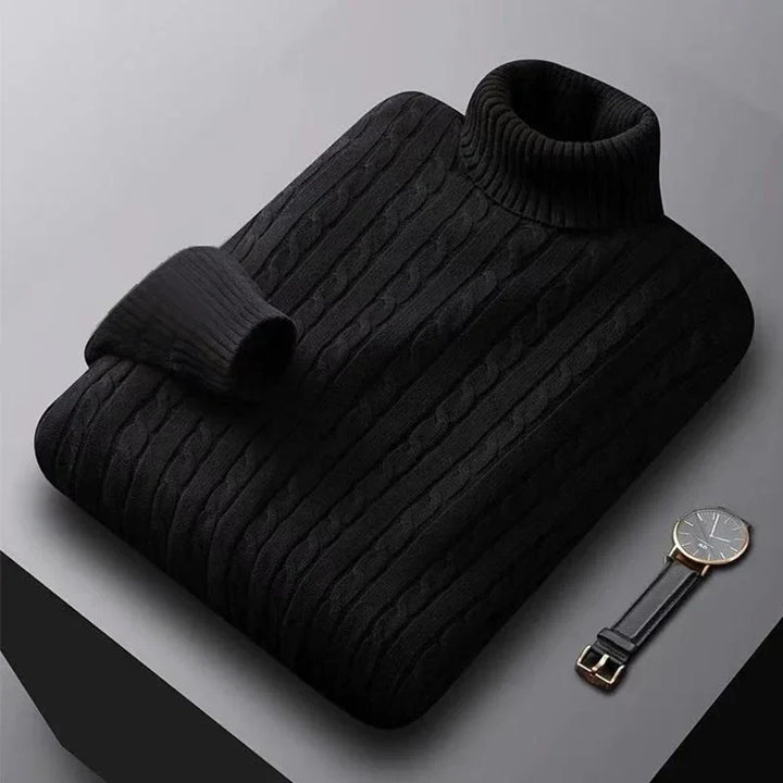 Eleganter Herrenrollkragenpullover